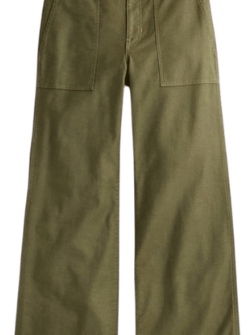 Kut from the Kloth Olive Green Wide-Leg Cargo Pants, Sz 8